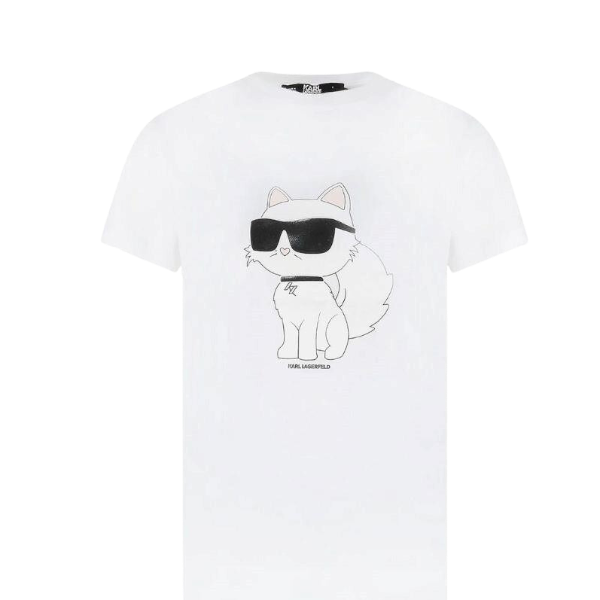 Karl Lagerfeld 230W1703 Camisetas Manga corta Mujer Blanco